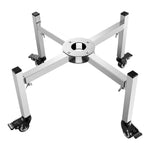OEM Adjustable Stainless Steel Fire Pit Stand with 4 Locking Casters, Fits 38-68.5 cm Fire Pits