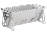 Stainless Steel Camping BBQ Grill Rack for Firewood Stove 27cm x 16cm x 13cm