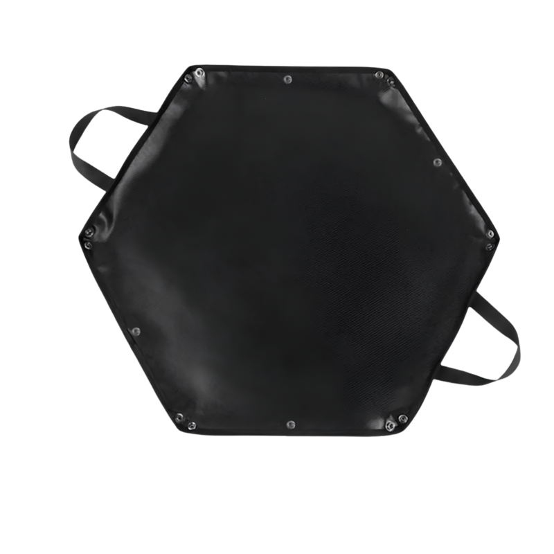 OEM Foldable Hexagonal Fire Pit Mat Heat Resistant Outdoor Protector 64 x 57cm