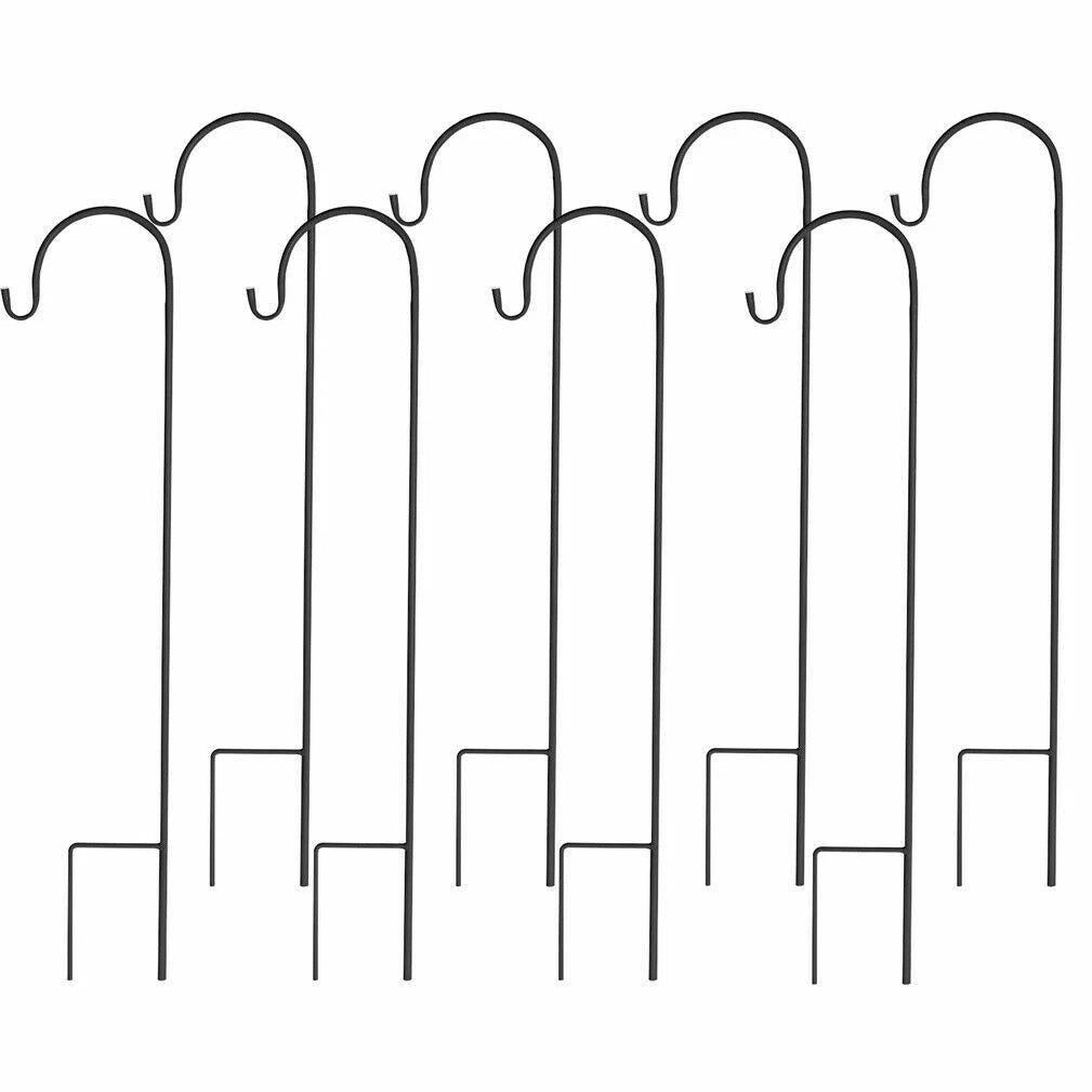 OEM Metal Garden Shepherd Hooks 90cm for Plant Baskets Lanterns & Bird Feeders 8 Pack