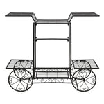 Large 6 Tier Metal Plant Shelf Multi Layer Flower Pot Holder for Patio Living Room Balcony