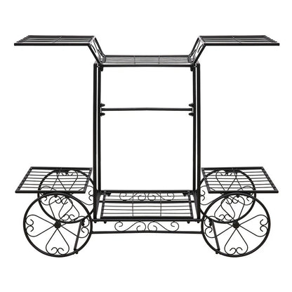 Large 6 Tier Metal Plant Shelf Multi Layer Flower Pot Holder for Patio Living Room Balcony