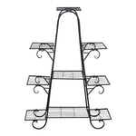 9 Tier Multilayer Metal Plant Stand for Indoor Outdoor Patio Garden Flower Pot Display Rack