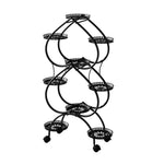 OEM Multifunctional 6 Tier Metal Plant Shelf Indoor Outdoor Flower Pot Stand Display Rack